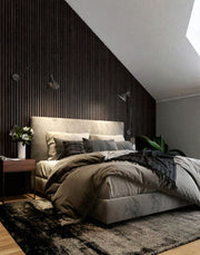 Smoked Oak Acoustic Slat Wood Wall Panels