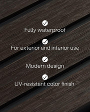 Outdoor Wall Panelling UV Protected