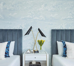 Cloud Toile Wallpaper