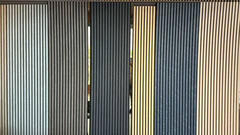Premium Acoustic Slat Wood Panel (2' x 4') – Modern Sound