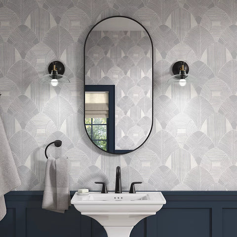 Essential-20" x 40" capsule framed mirror