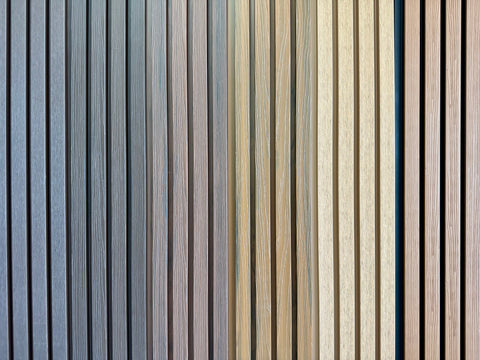 WPC Acoustic Slat Wall Panel (2' x 4') – Stylish, Durable & Sound-Absorbing