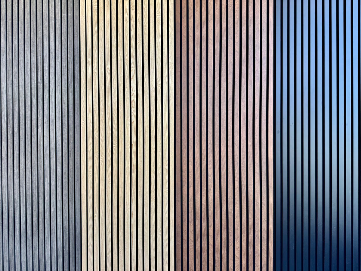 Premium Acoustic Slat Wood Panel (2' x 4') – Modern Sound