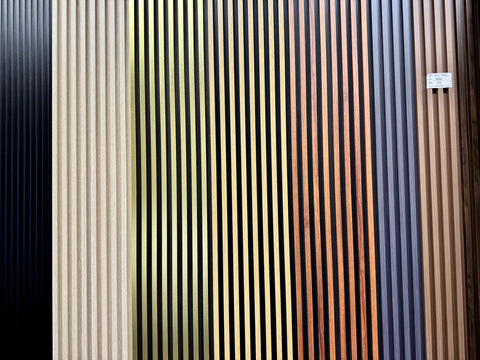 WPC Acoustic Slat Wall Panel (2' x 4') – Stylish, Durable & Sound-Absorbing