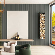 grey oak-toned acoustic wall panel