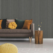 grey oak-toned acoustic wall panel