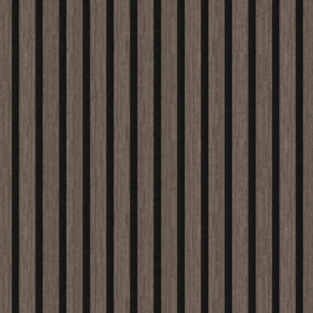 stylish walnut-toned acoustic wall panel