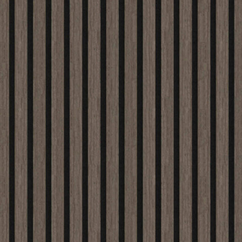 stylish walnut-toned acoustic wall panel