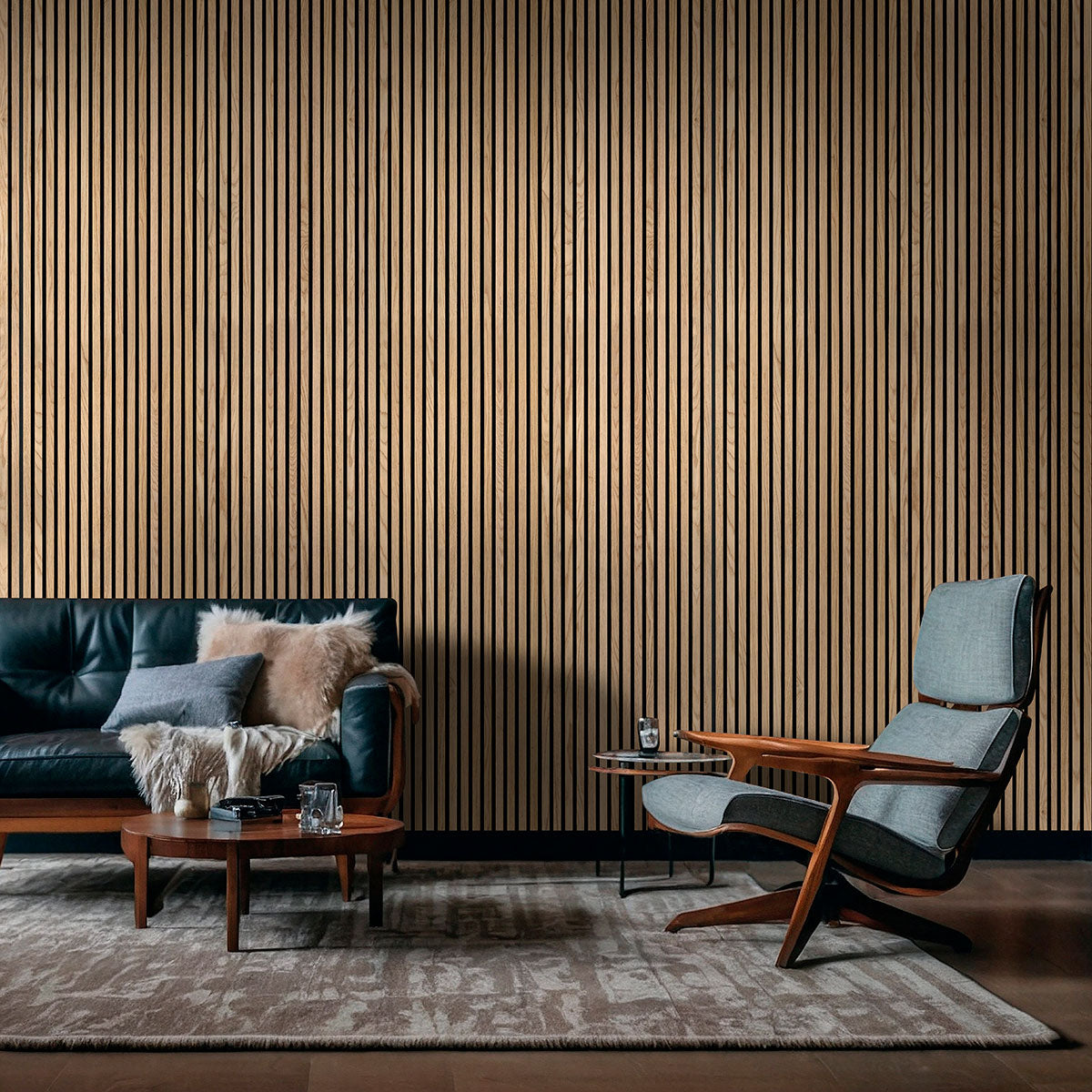 Natural Acoustic Wood Slat Wall Panels