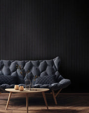 Black Matte Acoustic Slat Wall Panels