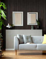 Smoked Oak Acoustic Slat Wood Wall Panels