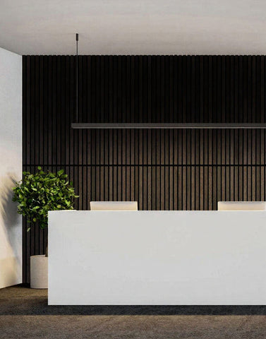 Smoked Oak Acoustic Slat Wood Wall Panels