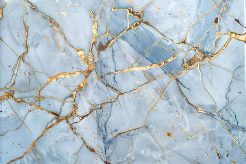 blue and white marble
