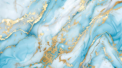 blue and white marble