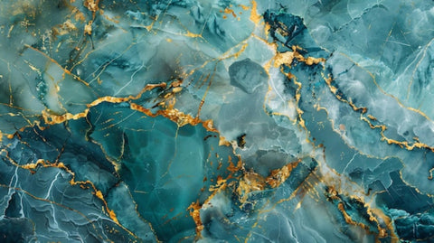 blue and white marble