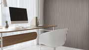 Fog Acoustic Wood Slat Panels-Gray-Light