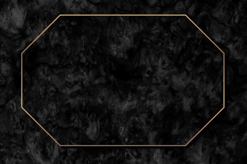 Octagon gold frame