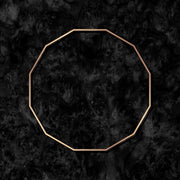 Octagon gold frame