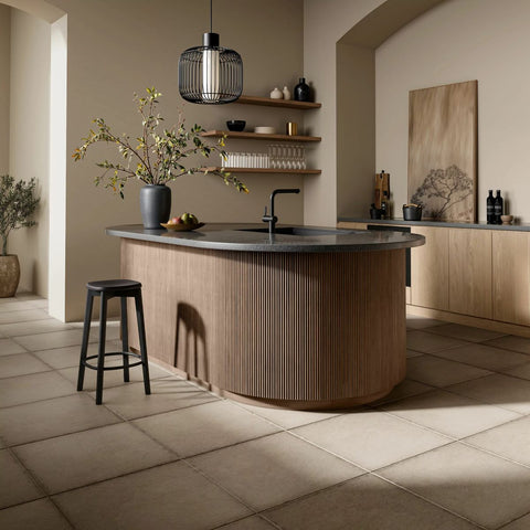 Smoked Oak Pole Wrap structure Wall Panel