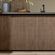 Smoked Oak Pole Wrap structure Wall Panel