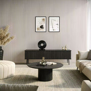 Light Oak on Antique White Felt Acoustic Panel