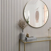 Light Oak on Antique White Felt Acoustic Panel